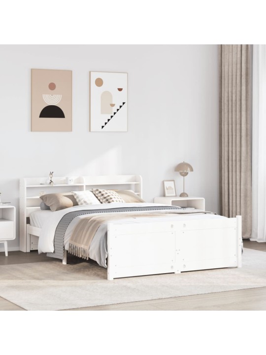 VOODIRAAM PEATSIGA ILMA MADRATSITA VALGE 160X200 CM