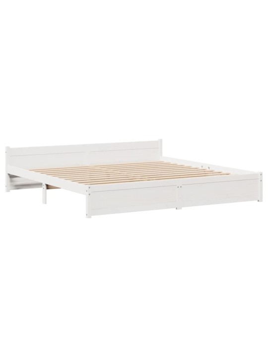 VOODIRAAM PEATSIGA ILMA MADRATSITA VALGE 200X200 CM