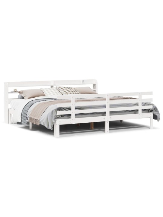 VOODIRAAM PEATSIGA ILMA MADRATSITA VALGE 180X200 CM