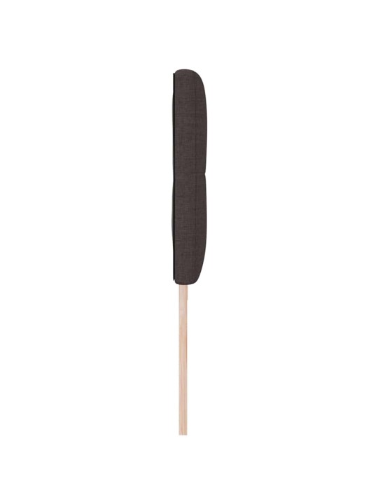 Voodipeats LED tuledega tumepruun 200 cm kangas