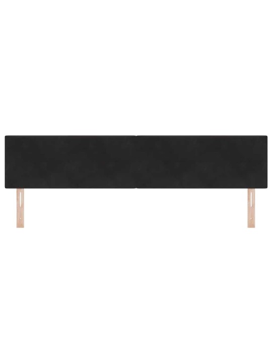 Voodipeats LED tuledega reguleeritav must 100 cm samet