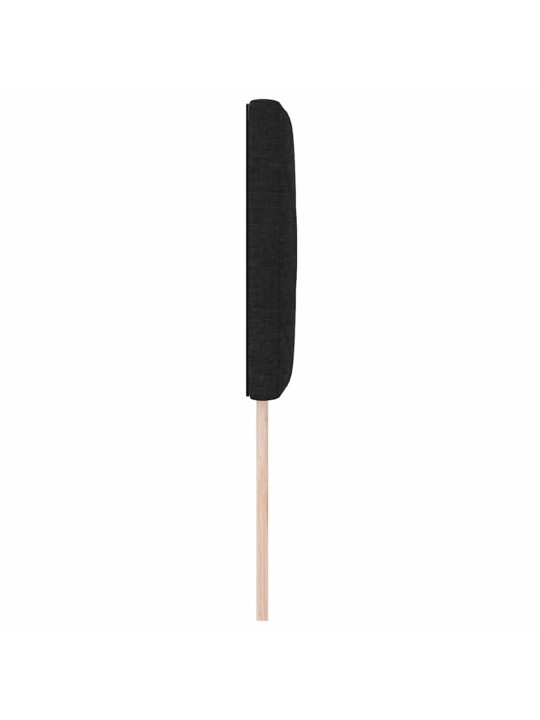 Voodipeats LED tuledega reguleeritav must 80 cm kangas