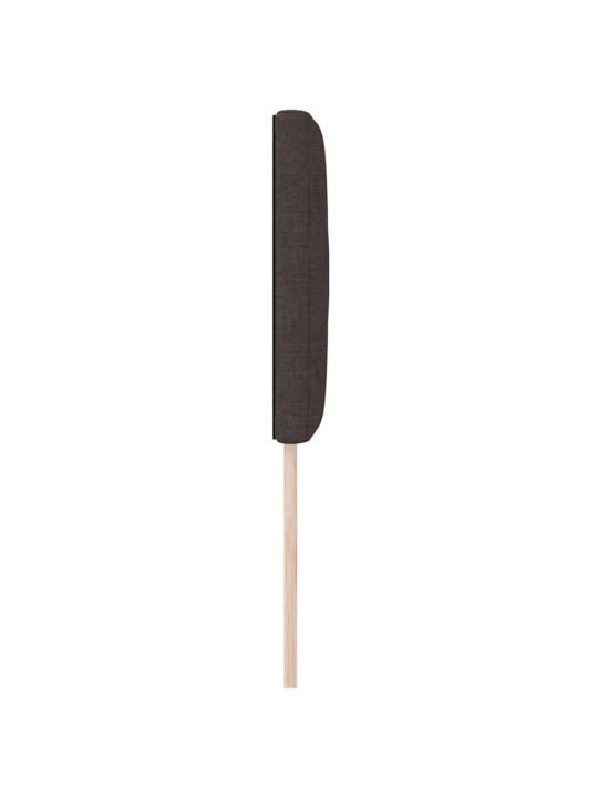 Voodipeats LED tuledega reguleeritav pruun 80 cm kangas