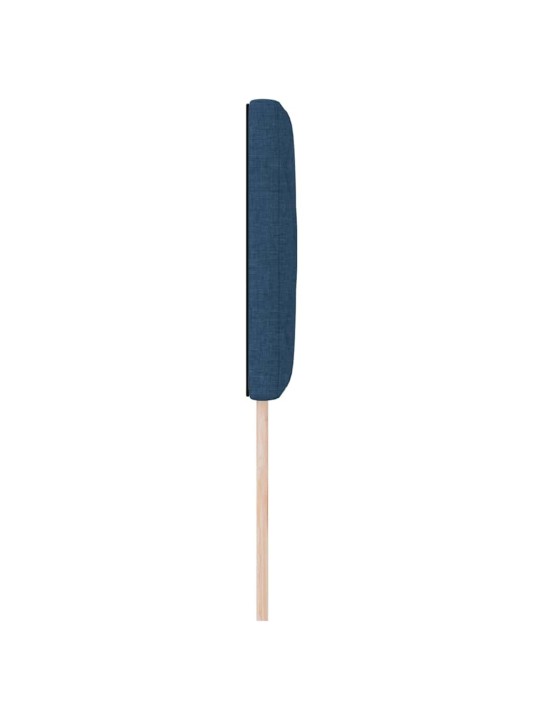Voodipeats LED tuledega reguleeritav sinine 180 cm kangas