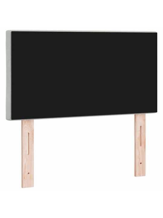Led peaplaat led -ribatuledega geometric helehall 80 cm samet