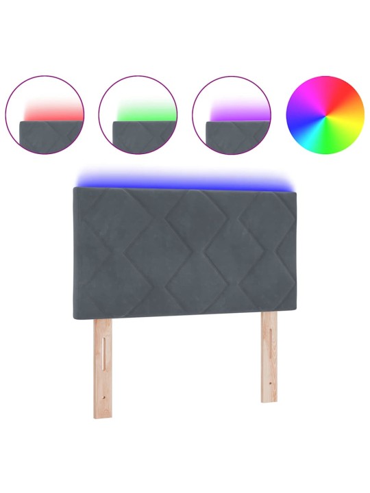 Led peaplaat led -ribatuledega geometric tumehall 80 cm samet