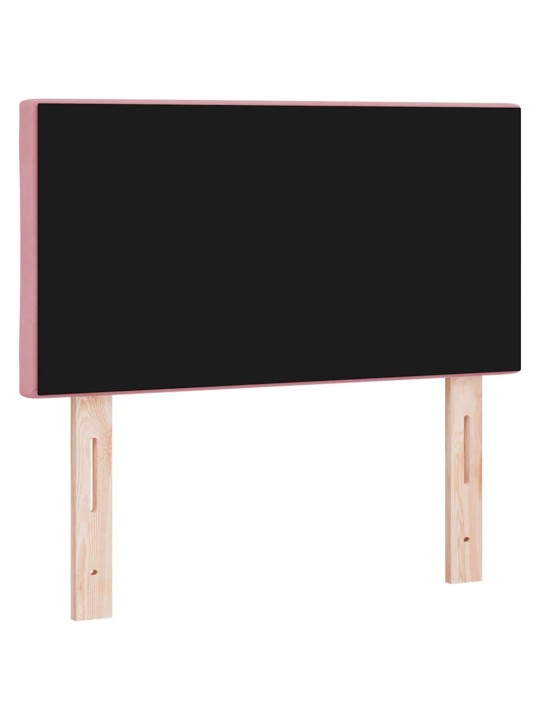 Led peaplaat led -ribatuledega geometric roosa 80 cm samet