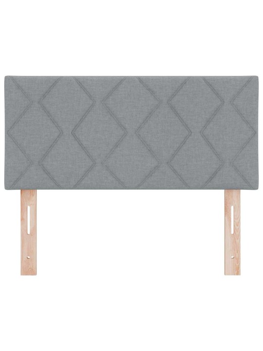 Voodipeats LED tuledega helehall 90 cm kangas