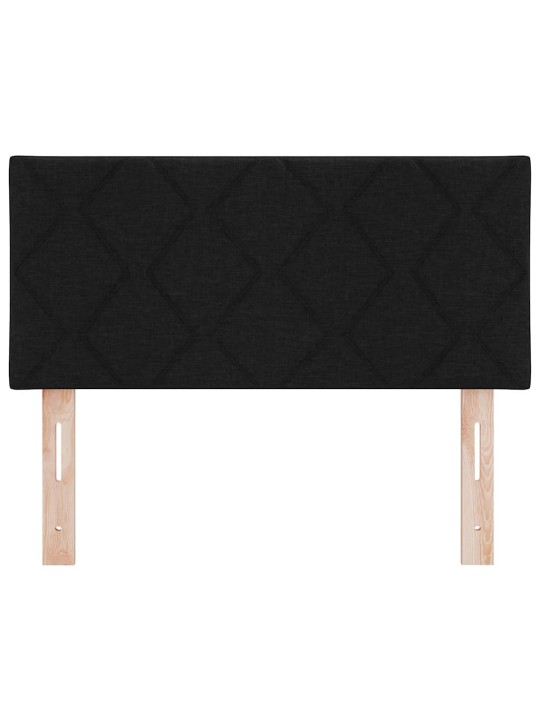Voodipeats LED tuledega reguleeritav must 90 cm kangas