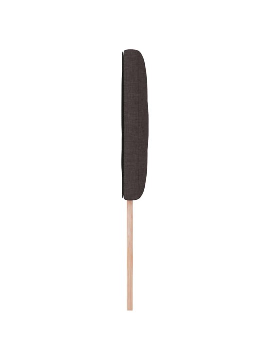 Voodipeats LED tuledega reguleeritav pruun 90 cm kangas