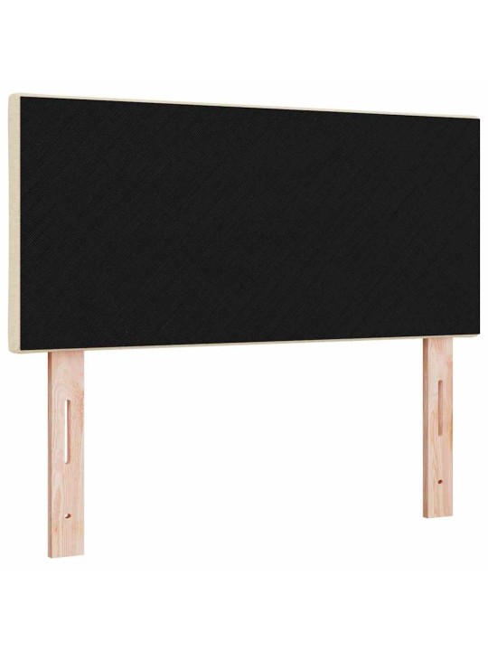 Voodipeats LED tuledega reguleeritav kreemjas 90 cm kangas