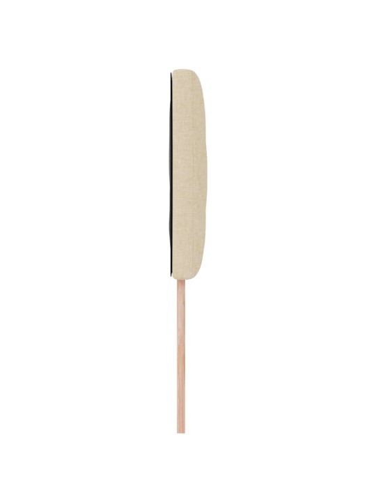 Voodipeats LED tuledega reguleeritav kreemjas 90 cm kangas