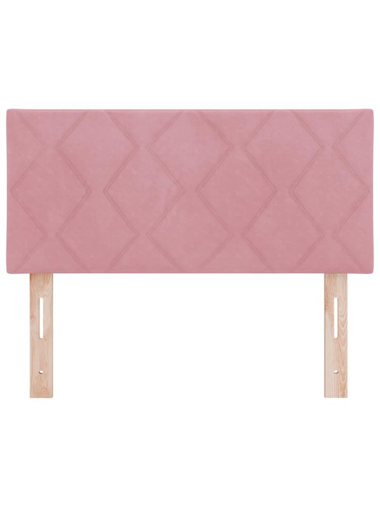 Led peaplaat led -ribatuledega geometric roosa 90 cm samet