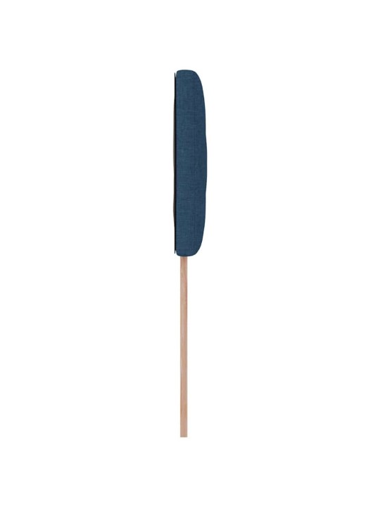 Voodipeats LED tuledega reguleeritav sinine 100 cm kangas