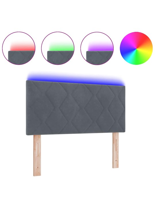 Led peaplaat led -ribatuledega geometric tumehall 100 cm samet