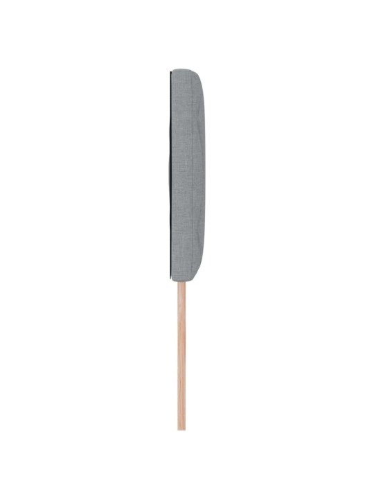 Voodipeats LED tuledega helehall 144 cm kangas