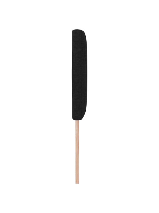 Voodipeats LED tuledega reguleeritav must 144 cm kangas