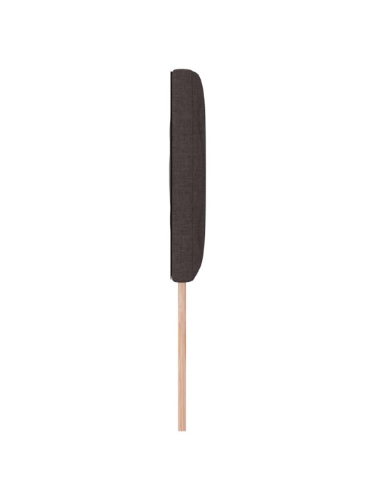 Voodipeats LED tuledega reguleeritav pruun 144 cm kangas