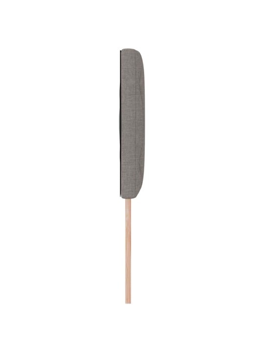 Voodipeats LED tuledega pruunikashall 144 cm kangas