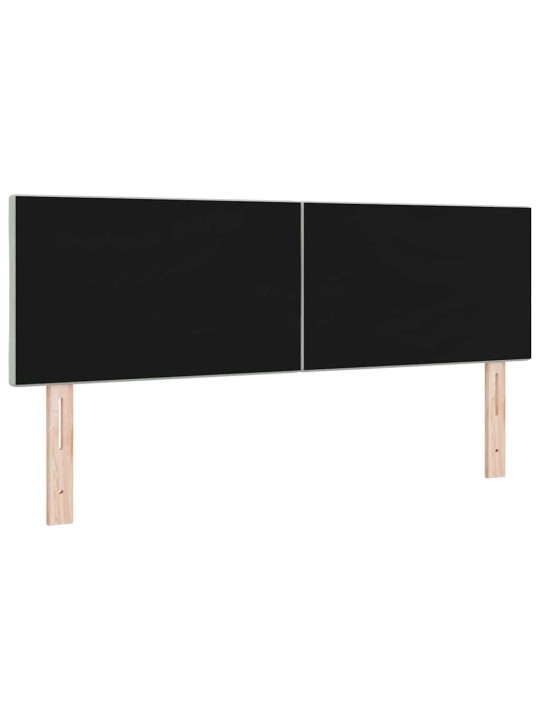 Led peaplaat led -ribatuledega geometric helehall 144 cm samet