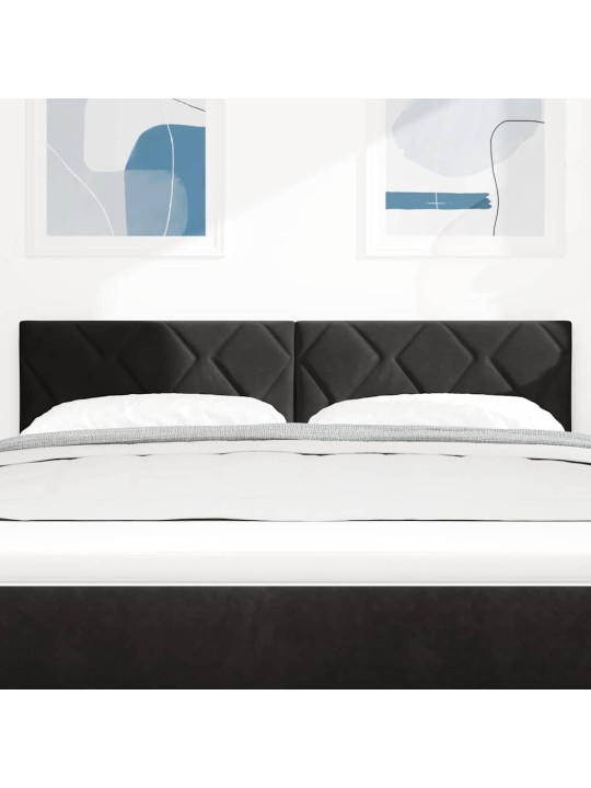 Led peaplaat led -ribatuledega geometric must 144 cm samet