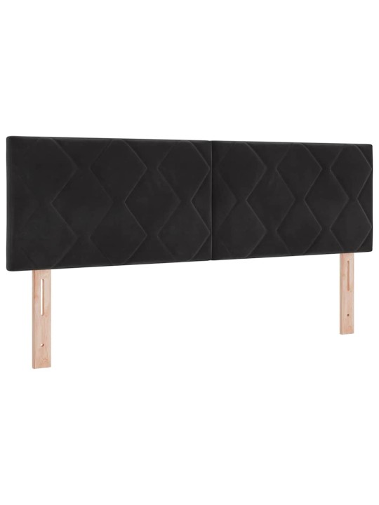 Led peaplaat led -ribatuledega geometric must 144 cm samet