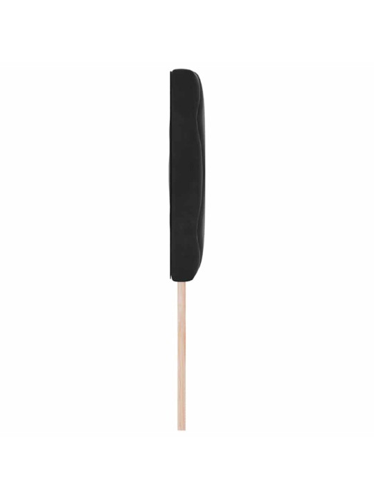 Led peaplaat led -ribatuledega geometric must 144 cm samet