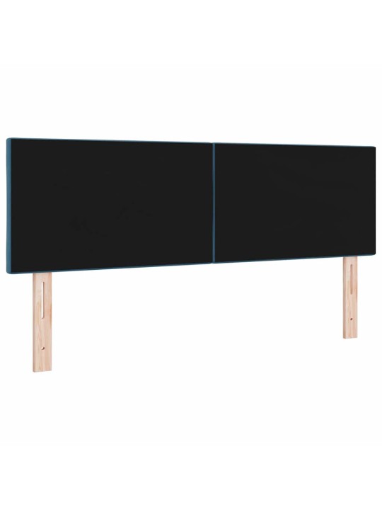Led peaplaat led -ribatuledega peaga tumesinine 144 cm samet