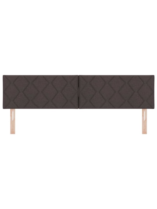 Voodipeats LED tuledega reguleeritav pruun 180 cm kangas