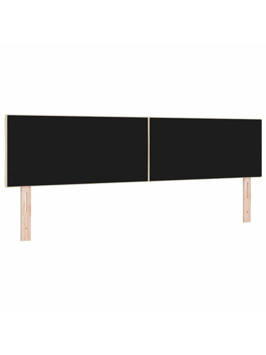 Voodipeats LED tuledega reguleeritav kreemjas 180 cm kangas