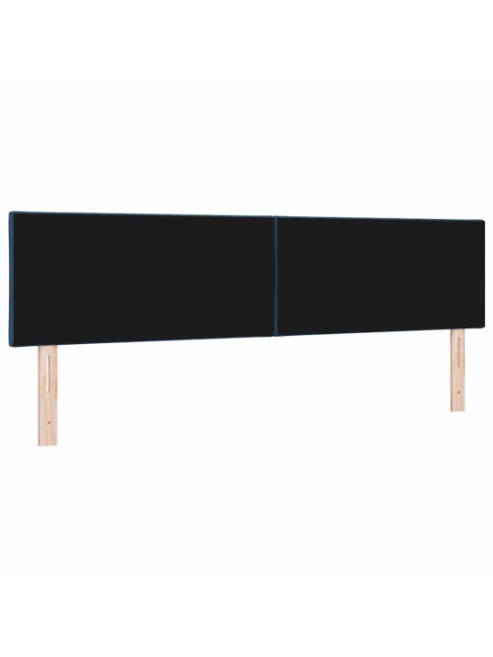 Voodipeats LED tuledega reguleeritav sinine 180 cm kangas