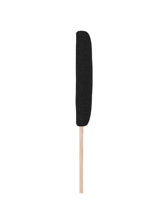 Voodipeats LED tuledega reguleeritav must 200 cm kangas