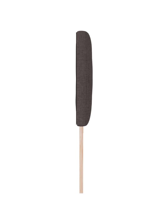 Voodipeats LED tuledega reguleeritav pruun 200 cm kangas