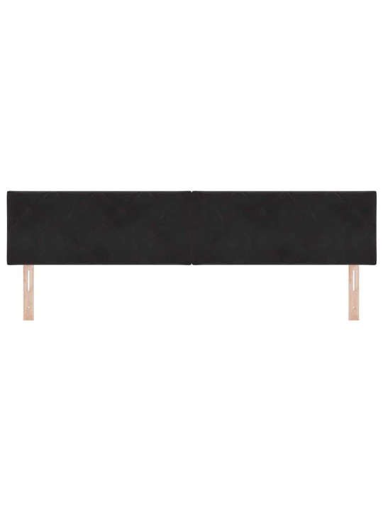 Led peaplaat led -ribatuledega geometric must 200 cm samet