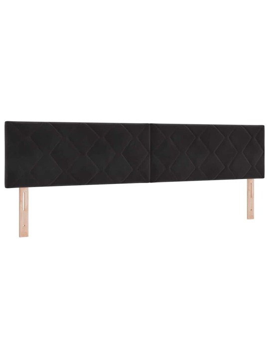 Led peaplaat led -ribatuledega geometric must 200 cm samet