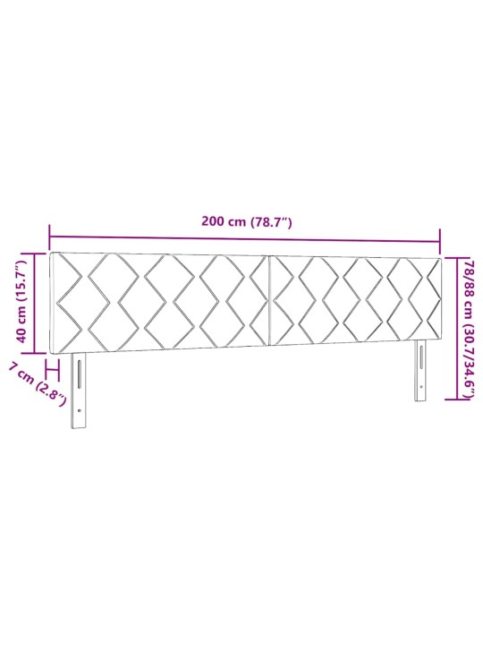 Led peaplaat led -ribatuledega geometric must 200 cm samet