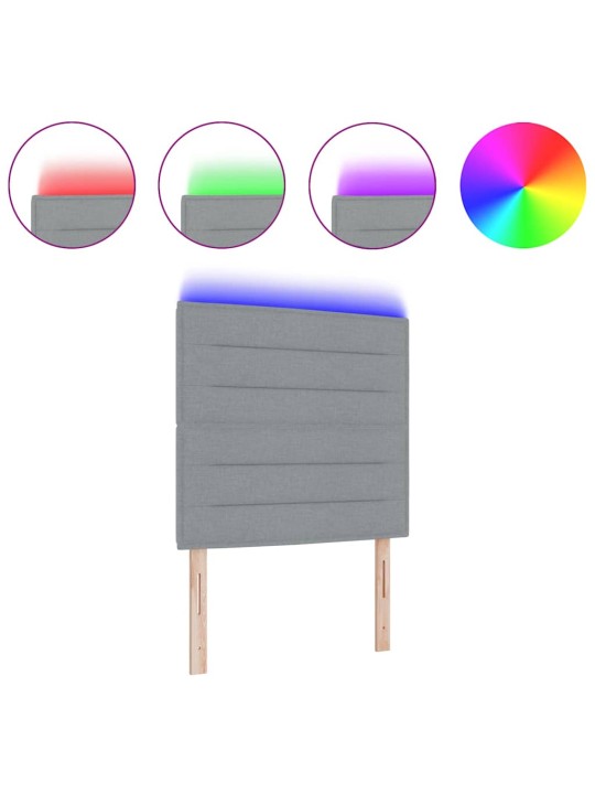 LED tuledega voodipeats helehall 80 cm kangas
