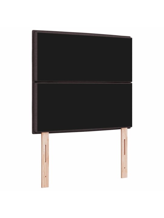 LED tuledega voodipeats tumepruun 80 cm kangas