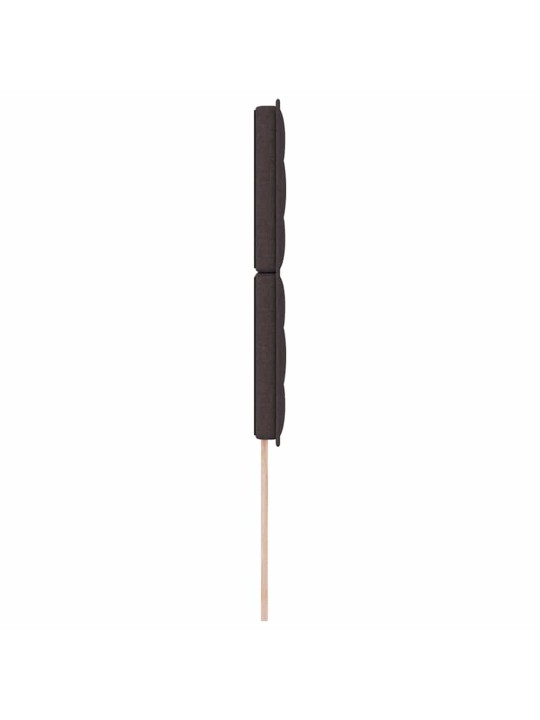 LED tuledega voodipeats tumepruun 80 cm kangas