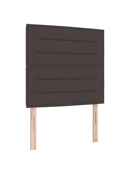 LED tuledega voodipeats tumepruun 90 cm kangas