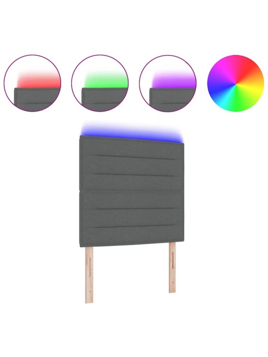LED tuledega voodipeats tumehall 100 cm kangas