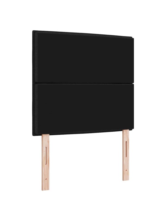 LED tuledega voodipeats must 100 cm kangas