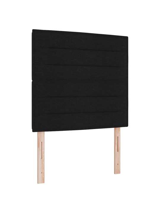 LED tuledega voodipeats must 100 cm kangas