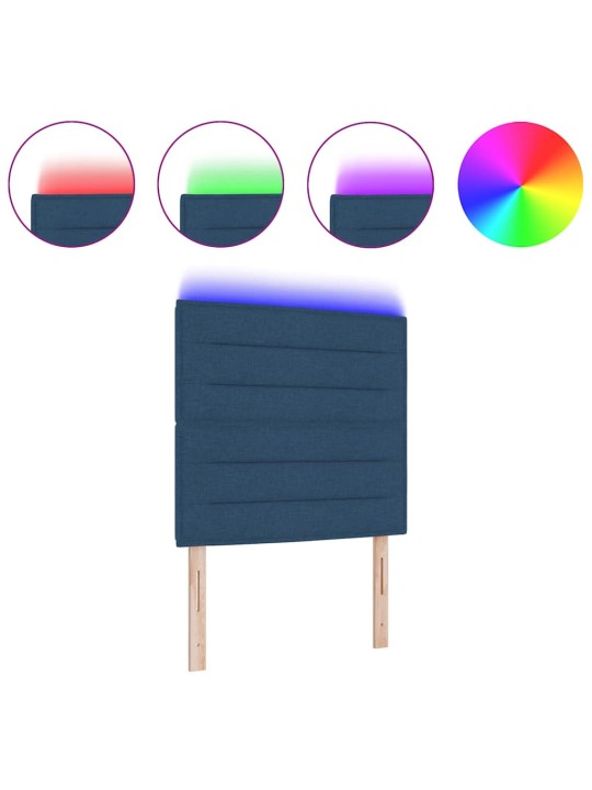 LED tuledega voodipeats sinine 100 cm kangas