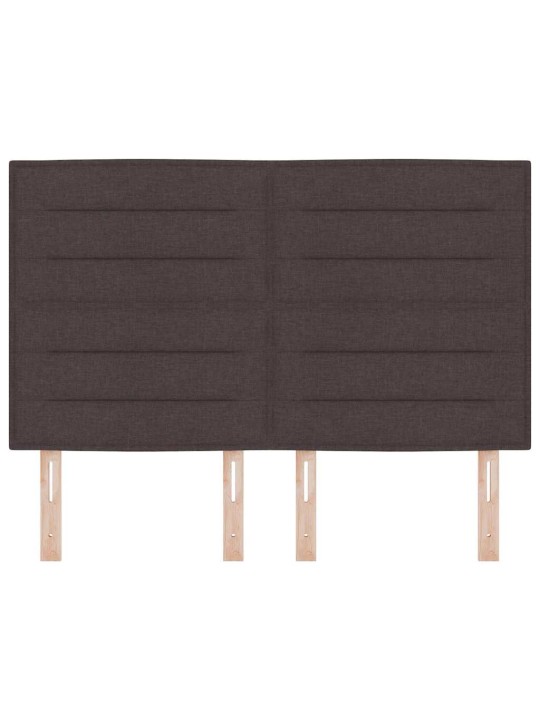 LED tuledega voodipeats tumepruun 160 cm kangas
