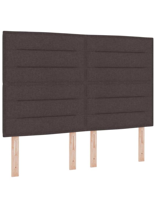 LED tuledega voodipeats tumepruun 160 cm kangas