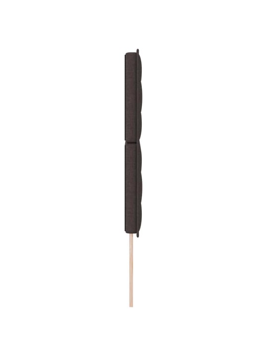 LED tuledega voodipeats tumepruun 160 cm kangas