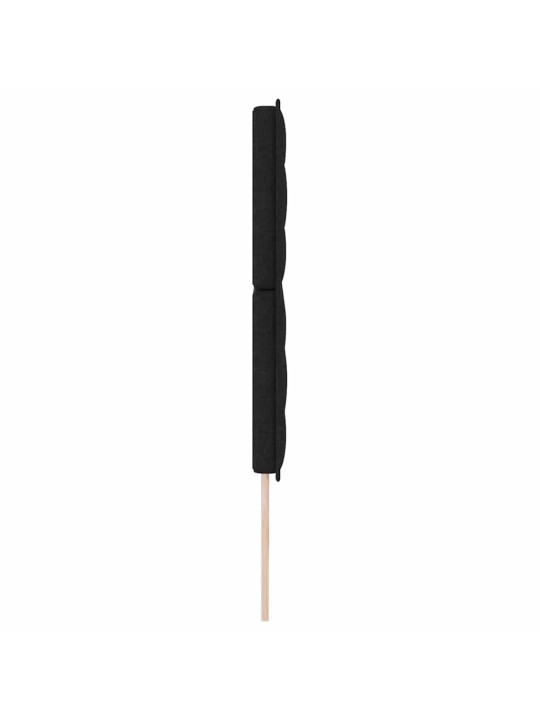 LED tuledega voodipeats must 200 cm kangas