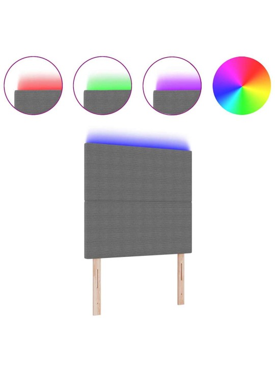 LED tuledega voodipeats helehall 80 cm kangas