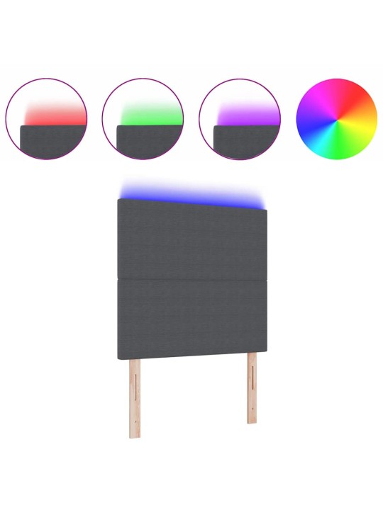 LED tuledega voodipeats tumehall 100 cm kangas